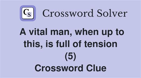 tension crossword clue|full of tension crossword clue.